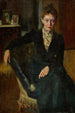 Portrait af en dame - Vladimir Iliodorovich Rossinsky — visning af kunstværket