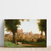 Reproduktion af maleriet Vue Depuis les Jardins Farnèse, Rome - Jean-Baptiste Camille Corot