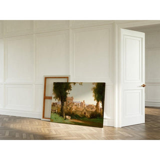 Vue Depuis les Jardins Farnèse, Rome - Jean-Baptiste Camille Corot | Reproduction Tableau Décoration murale affiche copie