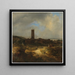 Vue d'Egmond aan Zee - Jacob van Ruisdael — indrammet kunstværk på væggen