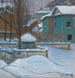 Vue de Moscou sous la neige - Elizaveta Sergeevna Kruglikova — visning af kunstværket