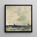 Vue de Neuss - Andreas Achenbach — indrammet kunstværk på væggen
