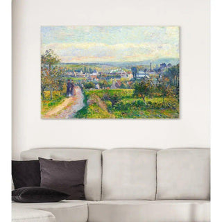 Vue de Saint-Ouen-l’Aumône - Camille Pissarro | Reproduction Tableau Décoration murale affiche copie