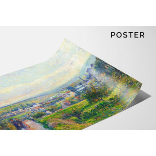 Vue de Saint-Ouen-l’Aumône - Camille Pissarro | Reproduction Tableau Décoration murale affiche copie