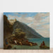 Reproduktion af maleriet Vue de Tanger depuis le bord de mer - Eugène Delacroix
