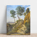 Reproduktion af maleriet Vue de Volterra - Jean-Baptiste Camille Corot