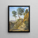Reproduktion af maleriet Vue de Volterra - Jean-Baptiste Camille Corot