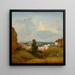 Vue de l'Albrechtsburg à Klosterneuburg - Johann Christian Brand — indrammet kunstværk på væggen
