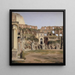 indendørs udsigt over Colosseum - Christoffer Wilhelm Eckersberg — indrammet kunstværk på væggen