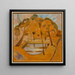 Vue du parc à Dombourg - Jacoba van Heemskerck — indrammet kunstværk på væggen