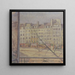 Vue du quai d'Anjou à Paris - Walther Gamerith — indrammet kunstværk på væggen