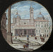 Vue over facaden af Santa Maria Maggiore i Rom - Johann Wilhelm Baur — vist i et interiør