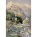 Reproduktion af maleriet Vue over fæstningen Hohensalzburg - Edward Theodore Compton