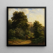 Vue sur le château de Schlzburg - Christian Mali — indrammet kunstværk på væggen