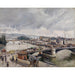 Reproduktion af maleriet af Vue sur le grand pont, Rouen, Pluie - Camille Pissarro