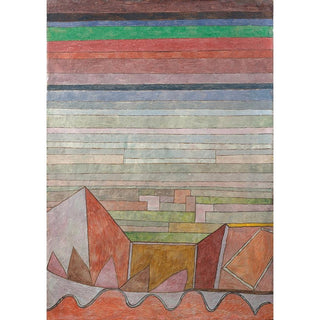 Vue sur le pays fertile - Paul Klee | Reproduction Tableau Décoration murale affiche copie