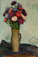 Blomster i en vase Asters - Władysław Ślewiński — visning af kunstværket