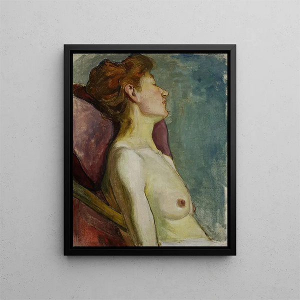 Wadysaw lewiski - Seminude of a seated woman.webp