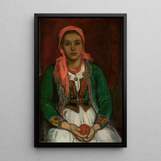 Wadysaw lewiski - Young woman from the Highlands with an apple.webp