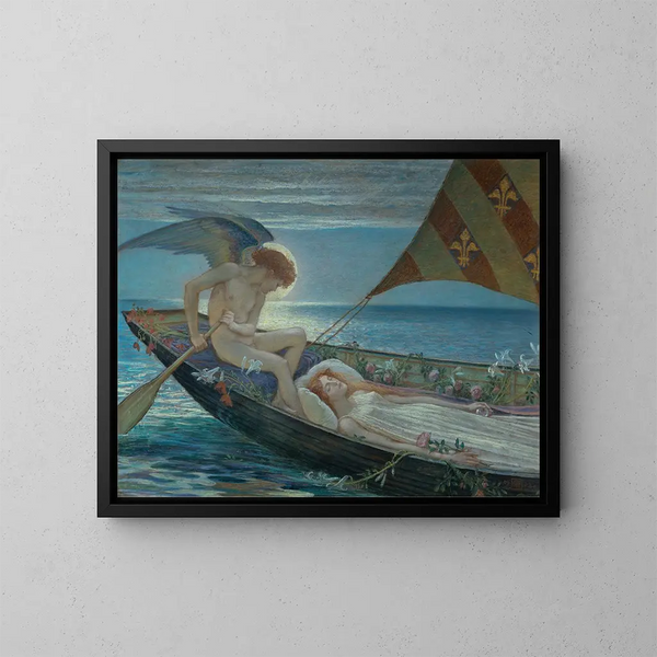 Un voyage de rêve - Walter Crane — indrammet kunstværk på væggen