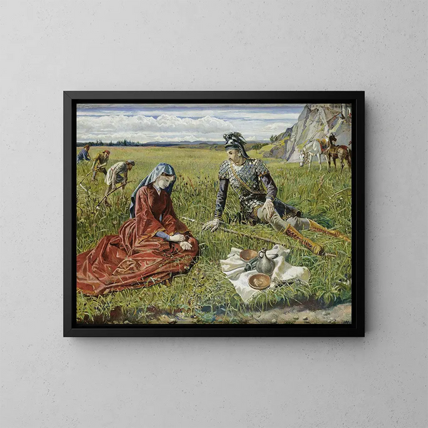 Ruth og Boas - Walter Crane — indrammet kunstværk på væggen