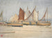 Southwold-maleri, en studie af sejl - Walter Crane — visning af kunstværket