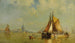 i havnen i Dordrecht, Holland - Walter Franklin Lansil — visning af kunstværket