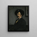 Portrait af James Abbott McNeill Whistler - Walter Greaves — indrammet kunstværk på væggen