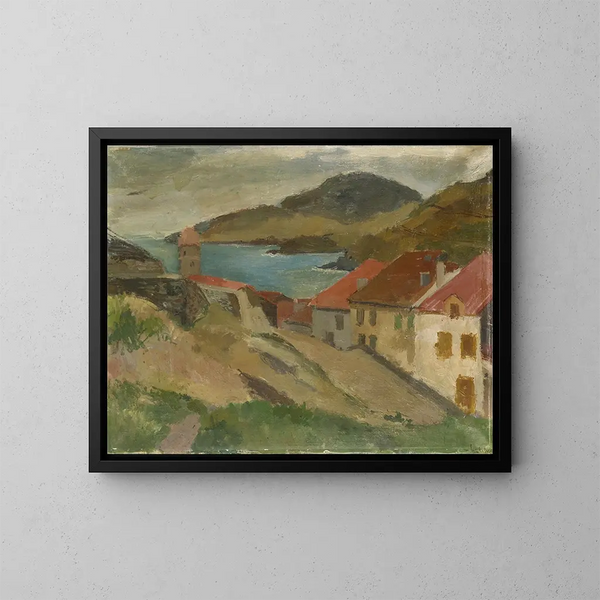 Vue depuis le fort Miradou à Collioure - Walter Kurt Wiemken — indrammet kunstværk på væggen