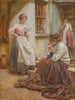 Bonnes nyheder - Walter Langley — visning af kunstværket