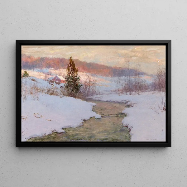 Ruisseau des hauteurs - Walter Launt Palmer — indrammet kunstværk på væggen