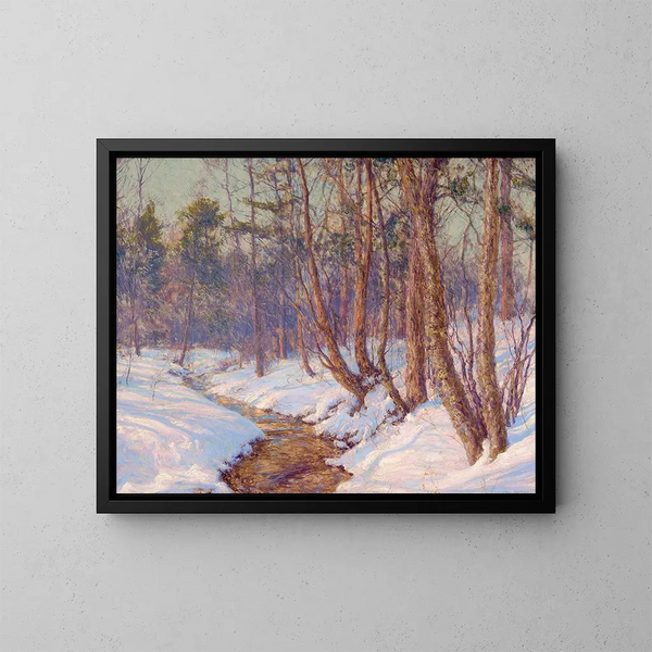 Ruisseau de montagne dans la vallée de Mohawk - Walter Launt Palmer — indrammet kunstværk på væggen