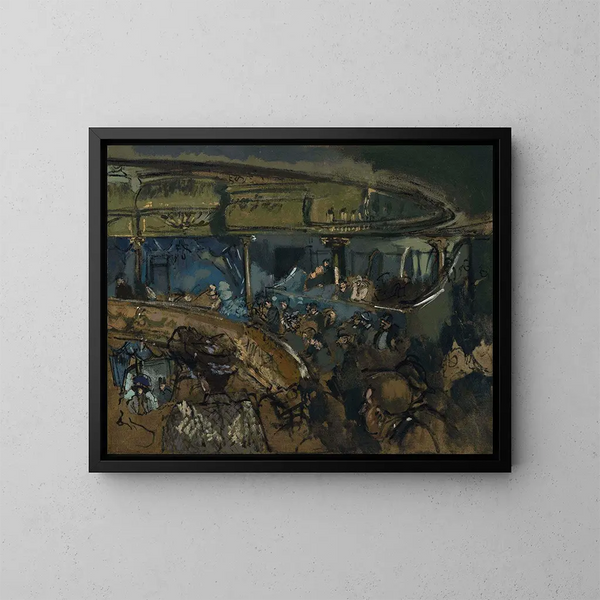 L'Eldorado - Walter Richard Sickert — indrammet kunstværk på væggen