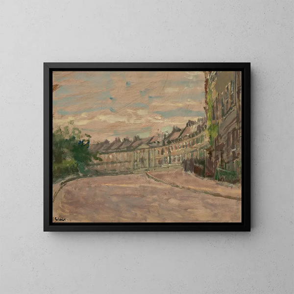 Crescent Lansdown i Bath - Walter Richard Sickert — indrammet kunstværk på væggen