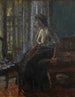 Kvindeligt siddeende maleri ved et vindue - Walter Richard Sickert — visning af kunstværket