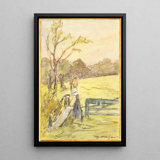 Walter Shirlaw - The Gate Slide.webp