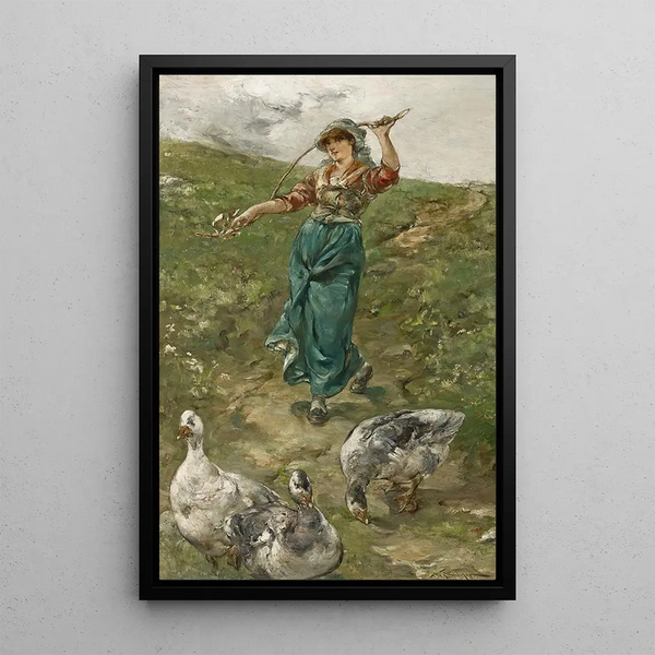 Walter Shirlaw - The Goose Herd.webp