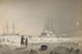 HMS Assistance og Pioneer i vinterkvarterer Tilbage til dagslyset - Walter William May — visning af kunstværket