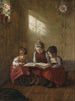 En spændende læsning - Walther Firle — visning af kunstværket