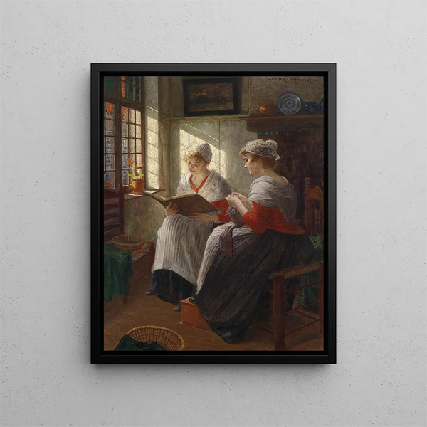 Walther Firle - Zwei Mdchen am Fenster.webp