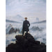 Reproduktion af maleriet "Le Voyageur contemplant une mer de nuages" - Caspar David Friedrich