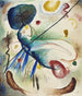 Akvarelmaleri med streger - Wassily Kandinsky — visning af kunstværket