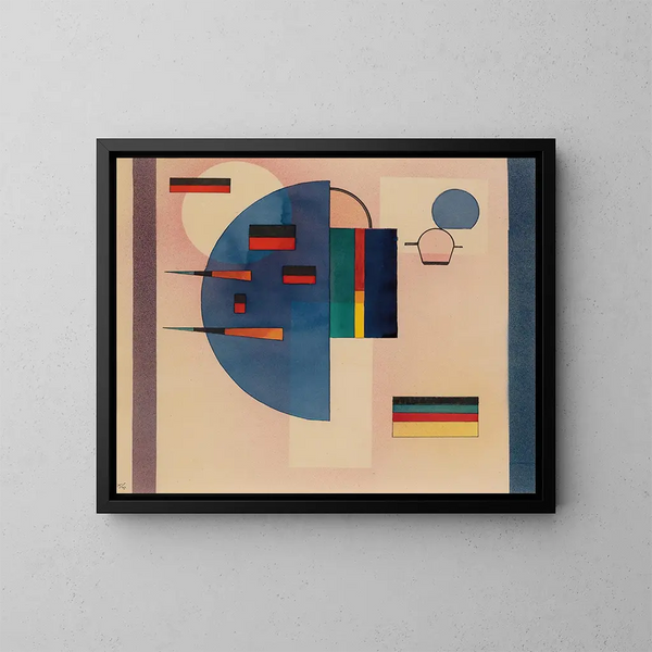 slappet - Wassily Kandinsky — indrammet kunstværk på væggen