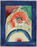 Koncept for forsiden af Le Cavalier Bleu-kalenderen - Wassily Kandinsky — visning af kunstværket