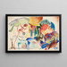 Esquisse pour Tous les Saints II, composition avec saints - Wassily Kandinsky — indrammet kunstværk på væggen