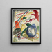 billedprojekt med en hvid kant I - Wassily Kandinsky — indrammet kunstværk på væggen