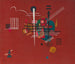 Rødt maleri døv - Wassily Kandinsky — visning af kunstværket
