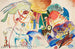 Esquisse pour la Toussaint II Composition avec saints - Wassily Kandinsky — visning af kunstværket