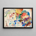 Esquisse pour la Toussaint II Composition avec saints - Wassily Kandinsky — indrammet kunstværk på væggen