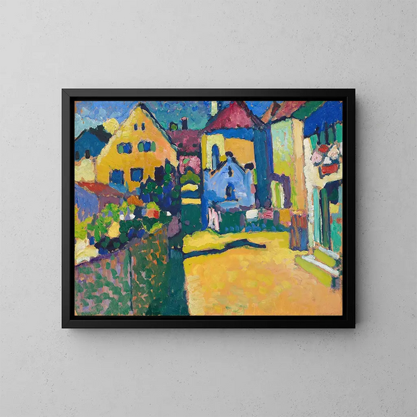 Allée verte à Murnau - Wassily Kandinsky — indrammet kunstværk på væggen